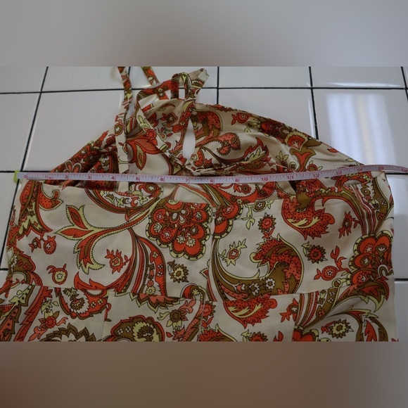 Silk Paisley Halter Tank Top - Picture 7 of 7